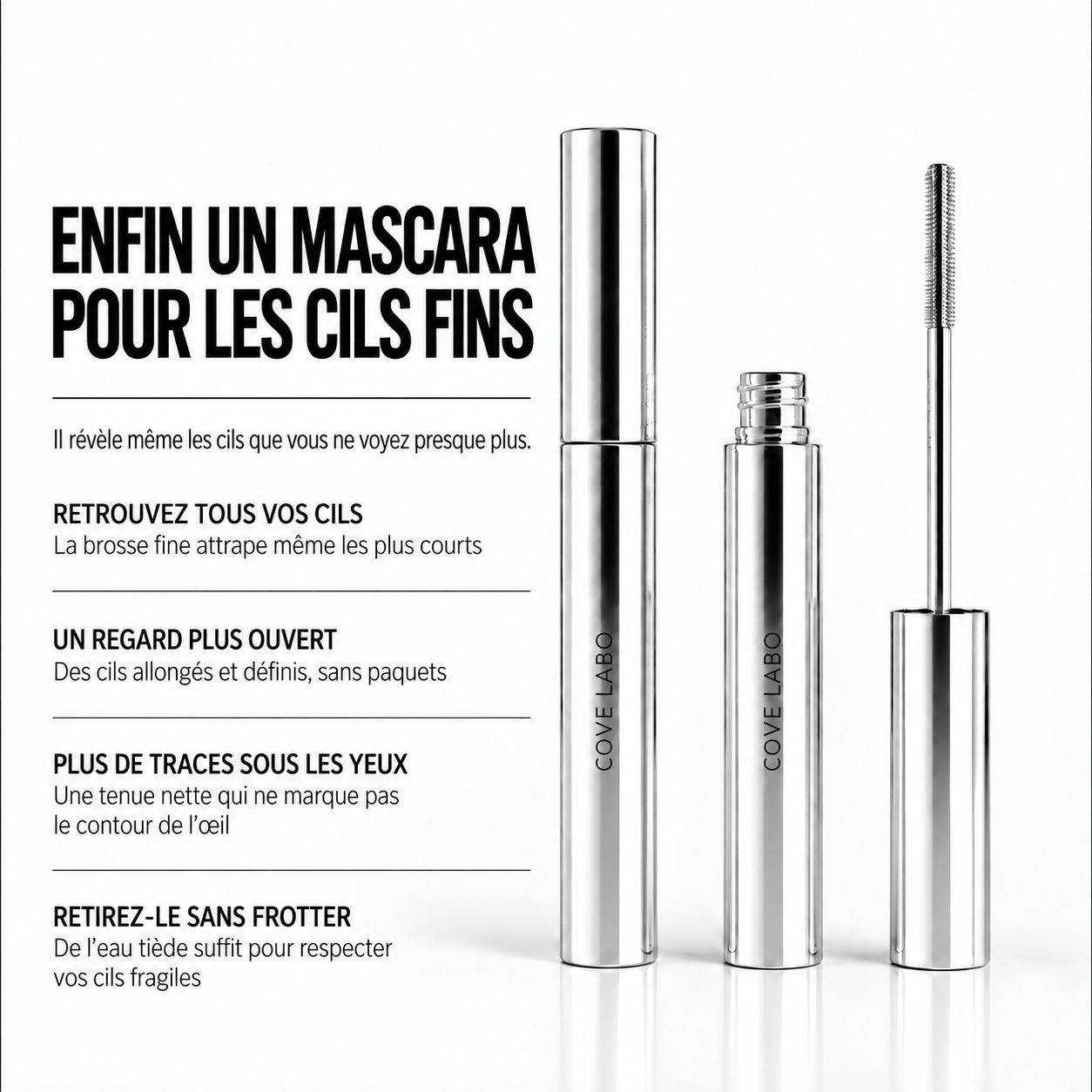 Mascara Tubing : Brosse Ultra-Fine, Cils Fins & Courts