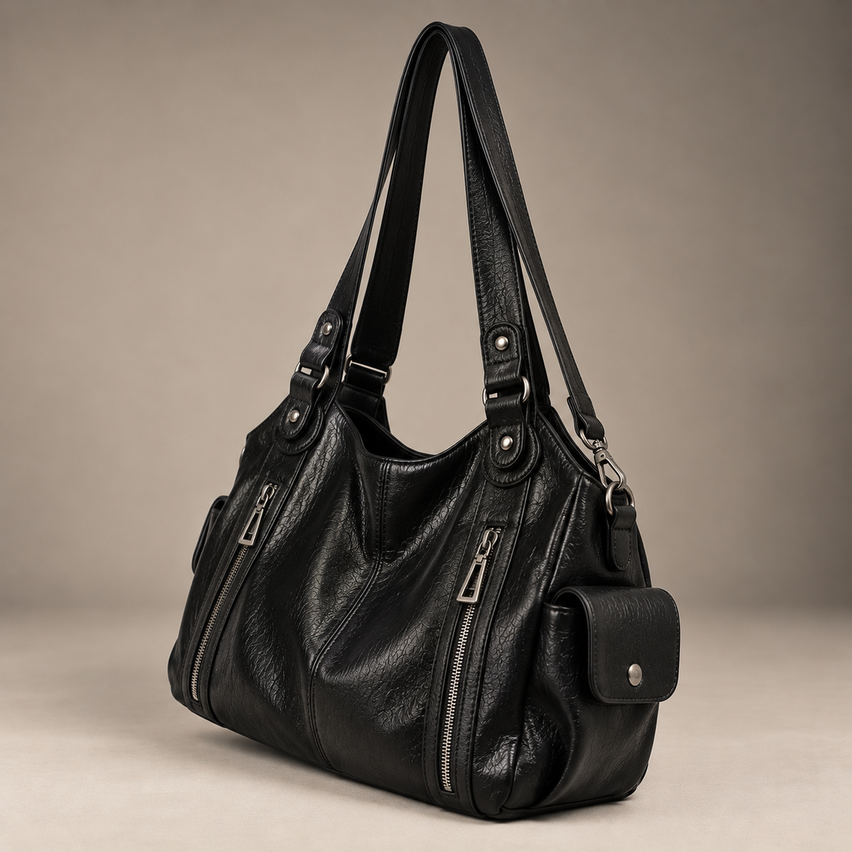 Sac Topeka OGAMERI noir à longues anses