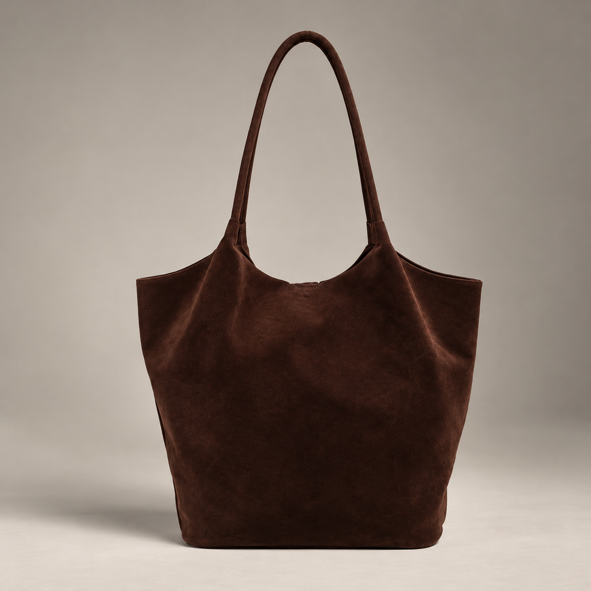 Sac fourre-tout Gabby OGAMERI marron aspect daim